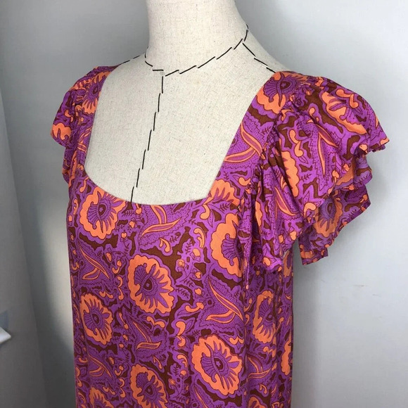 House of Harlow 1960 Vibrant Pink and Orange Maxi Dress - Picture 3 of 13